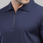 Premium Zip-Up Polo - Dockland