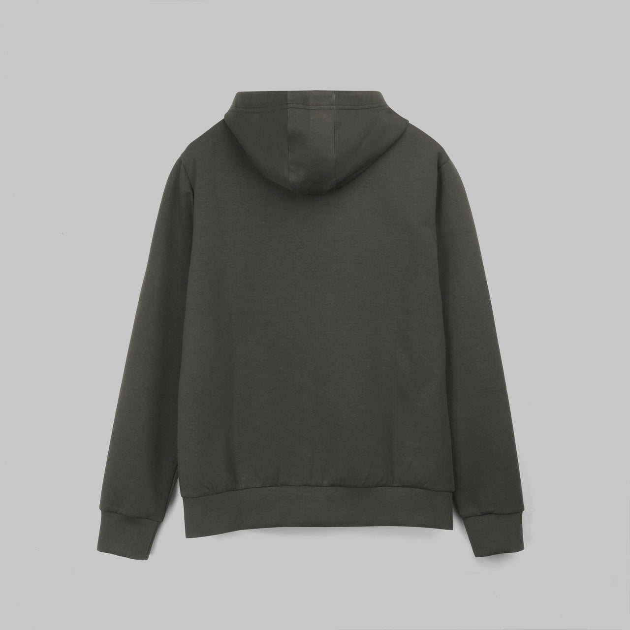 PREMIUM ZIP-THROUGH HOODIE  - DARK OLIVE