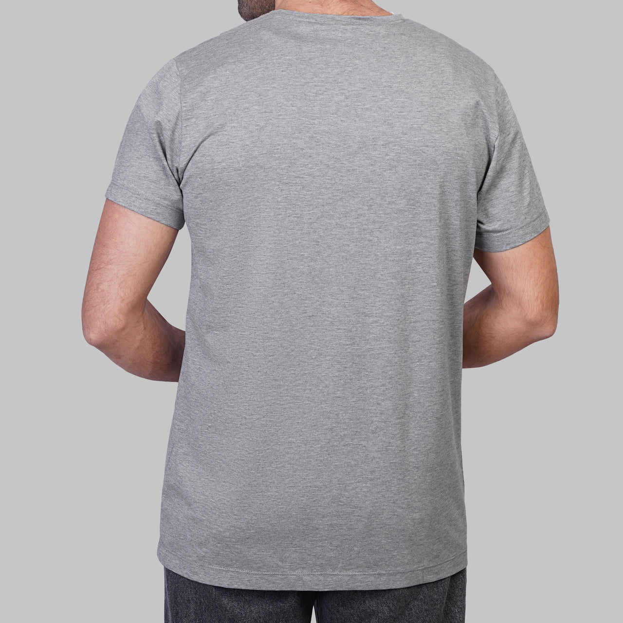 Premium Round-Neck Tshirt  - GREY