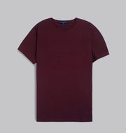Premium Round-Neck Tshirt  - WINE - Dockland