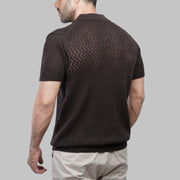 TEXTURED KNIT POLO SHIRT - Dockland