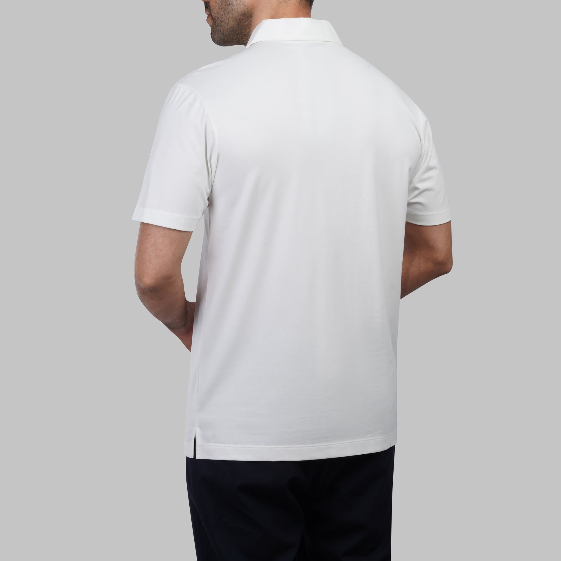 Essential Zip-Up Polo Shirt - Dockland