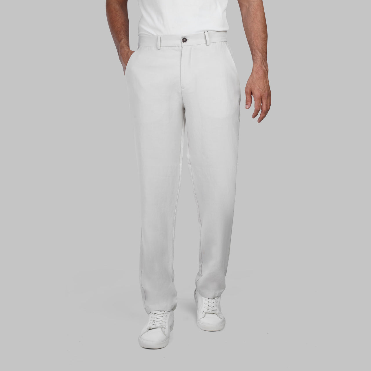 Shop Tencel Beige Pants for mens in Egypt for Summer 2026 by dockland - تسوق بنطلون تنيسل رجالي بيج صيفي من دوكلاند مصر 2026
