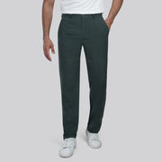 Shop Slim Fit Linen Pants for Mens in Egypt dark olive for Summer 2026 by Dockland - تسوق اونلاين  بنطلون كتان رجالي سليم فيت زيتي لصيف 2026 من دوكلاند مصر

