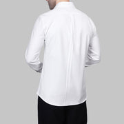 LONG SLEEVE WOOL SHIRT- WHITE - Dockland