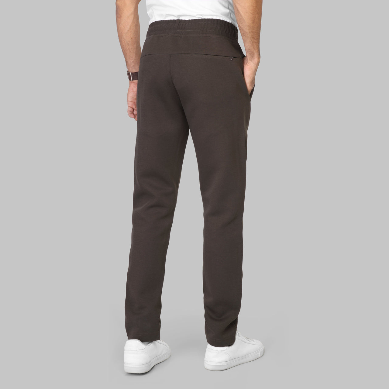 JOGGER WAIST SWEATPANTS  - BROWN - Dockland