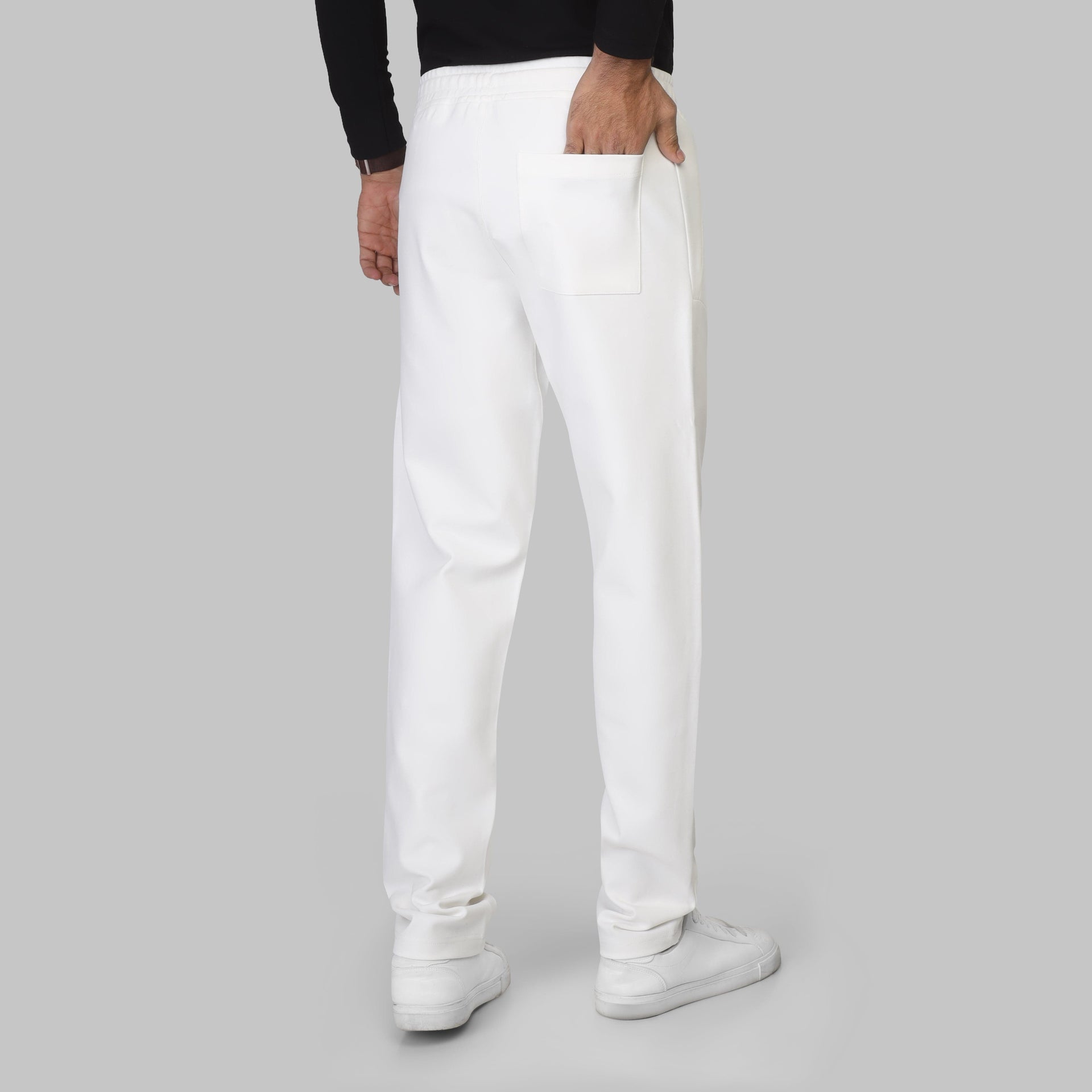 JOGGER WAIST SWEATPANTS  - OFF WHITE - Dockland