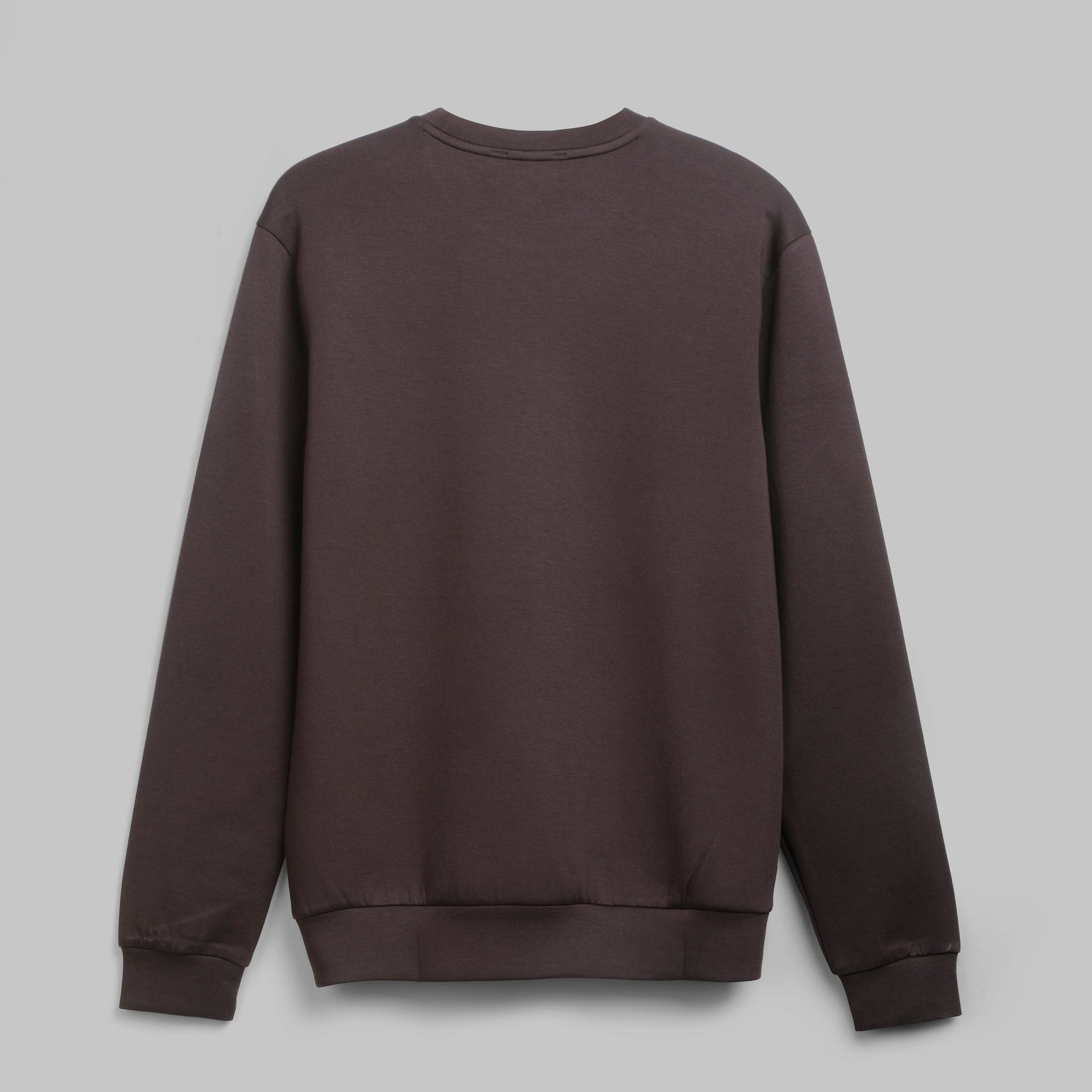 PREMIUM ROUND NECK SWEATSHIRT  - BROWN - Dockland