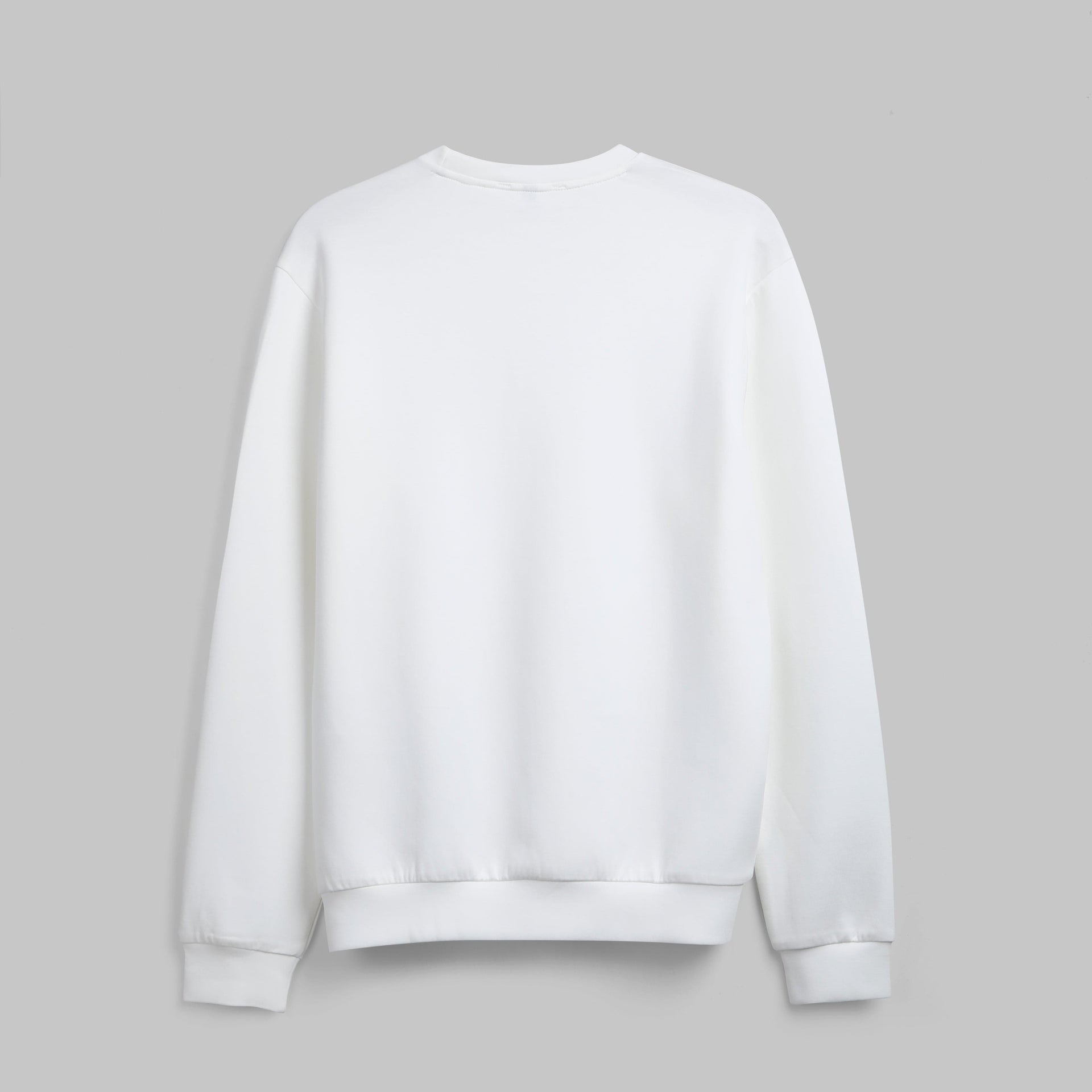 PREMIUM ROUND NECK SWEATSHIRT  - WHITE - Dockland