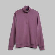 PREMIUM QUARTER ZIP SWEATSHIRT  - BURGUNDY - Dockland