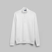PREMIUM QUARTER ZIP SWEATSHIRT  - OFF WHITE - Dockland