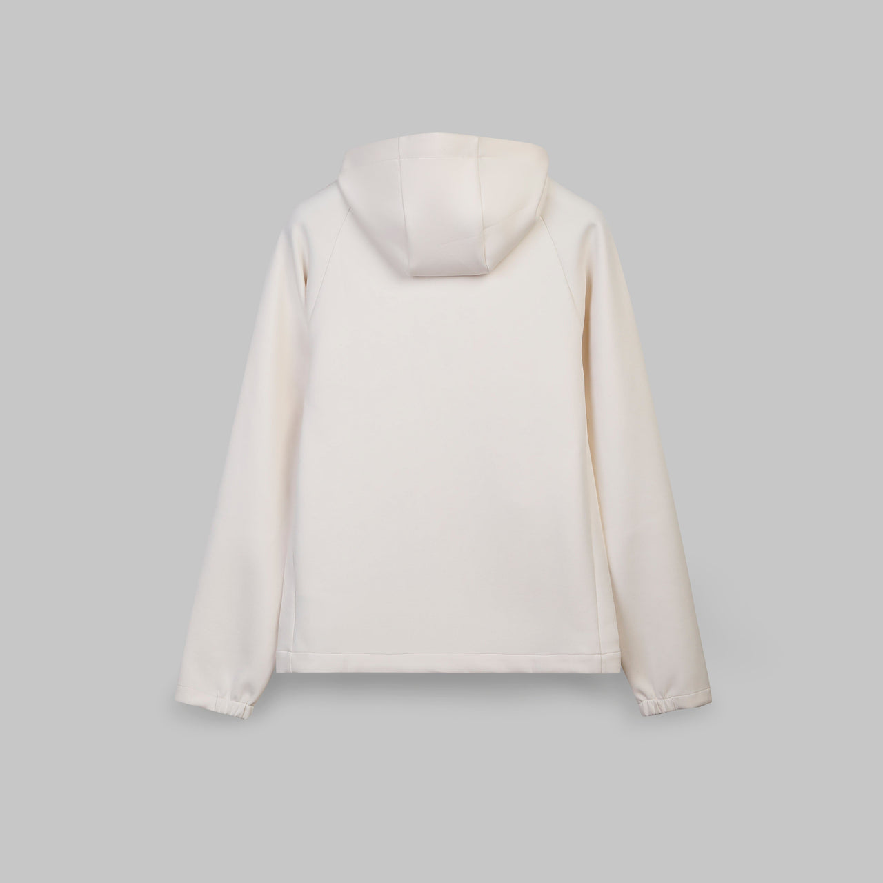 PREMIUM HALF-NECK HOODIE - OFF WHITE