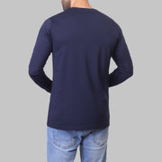 PREMIUM LONG SLEEVE SLIM T-SHIRT – NAVY - Dockland